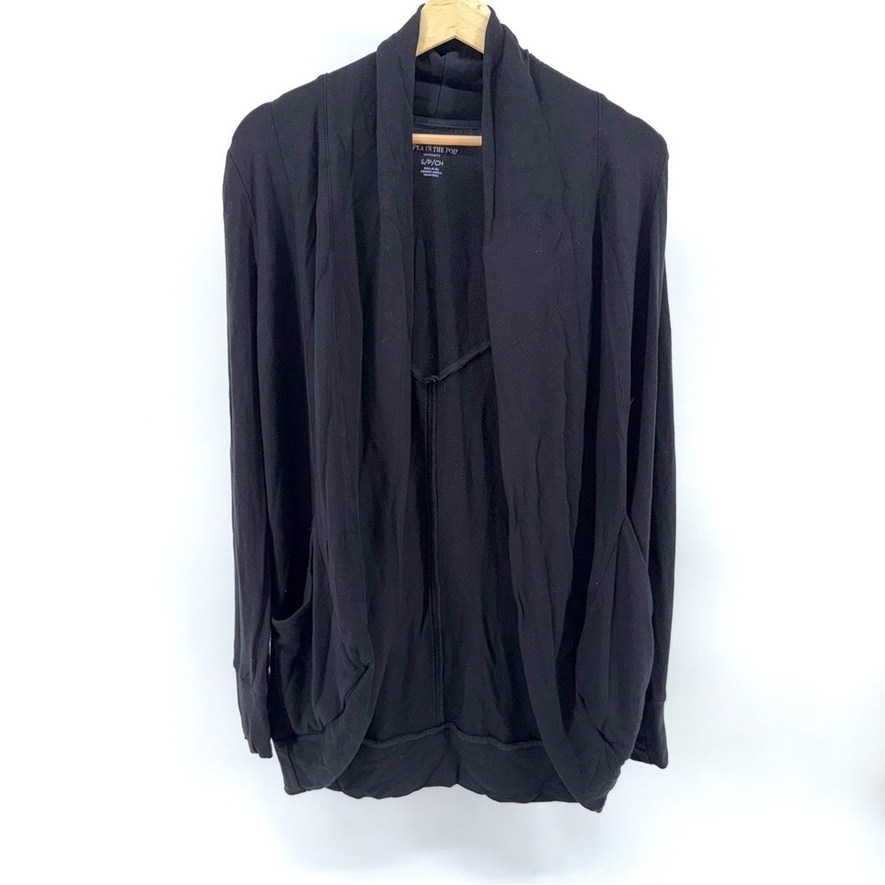 A Pea in the Pod Black Drape Jacket Cardigan
